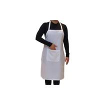 Avental C/ Bolso Branco G 110x70cm Padaria Restaurante - Rs Avental C/ Bolso Branco G 110x70cm Padaria Restaurante - Rs