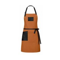 Avental Caramelo Mostarda Couro Preto Cafeteria Barbearia 1un Avental Caramelo Mostarda Couro Preto Cafeteria Barbearia 1un