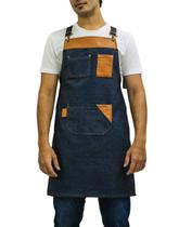 Avental Churrasqueiro Cozinha Com Couro Churrasco Barman Avental Churrasqueiro Cozinha Com Couro Churrasco Barman