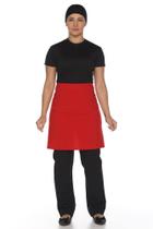 Avental cintura oxford vermelho av-17