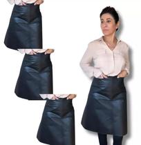 Avental cintura saia impermeável multi-uso unissex 70x60 kit 3un