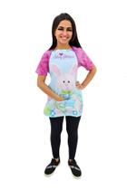 Avental Coelho Da Pascoa Estampa Digital Coelhinho Azul