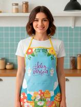 Avental Coelho Da Pascoa Estampa Digital Coelhinho Colorido