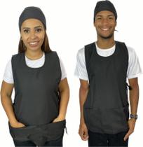 Avental Colete Uniforme Ideal Para Cozinha Atendente Lanchonete Garçonete Garçom