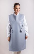 Avental de Borracha Plumbífera Profissional Cirúrgico Adulto tiras cruzadas 100x060- 0,50mmPb Para Radiografia