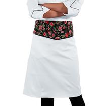 Avental de Cintura Para Chef de Cozinha Alpineia Rosas - Wp Connect