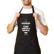 Avental De Cozinha Churrasqueiro Preto Feminino E Masculino