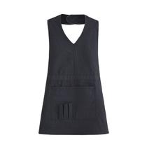 Avental de cozinha impermeável sem mangas com decote em V para mulheres/homens