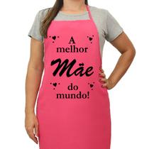 Avental de Cozinha Mãe Amiga Mulher Esposa Rosa- Melhor Mãe Do Mundo