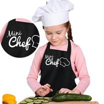 Avental De Crianças Infantil Escolar Arte Cozinha Mini Chef Meninos e Meninas
