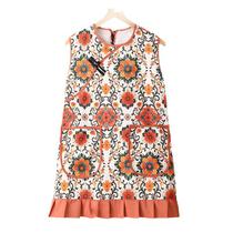 Avental de estilo étnico para mulheres com estampa floral