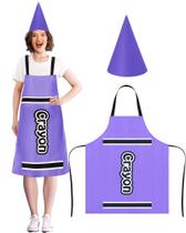Avental de fantasia e chapéu engraçado Gnome Cone para o Halloween escolar