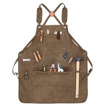 Avental de ferramentas de lona resistente com vários bolsos 78x65cm
