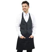 Avental de Peito Listrado - Avental Risca de Giz Transpassado