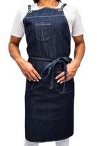 Avental de peito master indigo