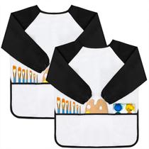 Avental de pintura Kids Art Smocks GODR7OY com manga de 2 a 6 anos