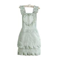 Avental de princesa fofa para mulheres com design de babados em forma de coração