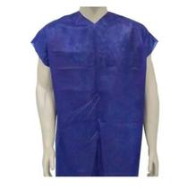 Avental Descartável Manga Curta TNT 30g Azul com 10 Unidades