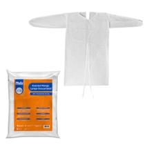 Avental Descartável Manga Longa 16g - Pacote Com 10 Un Medix