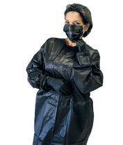 Avental Descartável Preto 30g/m² Protdesc - 10 Unidades Avental Descartável Preto 30g/m² Protdesc - 10 Unidades