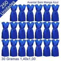 Avental Descartável Sem Manga Azul 1,40x1,00 30 Gramas 250 Unidades - Cirúrgica Deluma