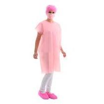 Avental Descartável Tnt Rosa Manga Longa/Curta 30g
