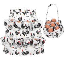 Avental e cesta para coleta de ovos XLSXEXCL com 12 bolsas Avental e cesta para coleta de ovos XLSXEXCL com 12 bolsas