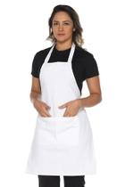 Avental em brim com bolso