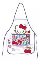 Avental Escolar Com Bolso Hello Kitty 49,5x39,5cm Avental Escolar Com Bolso Hello Kitty 49,5x39,5cm