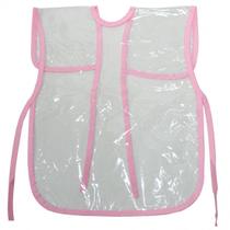 Avental escolar feminino pequeno rosa-003680