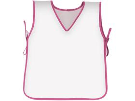 Avental Escolar Liso Rosa 39X76Cm