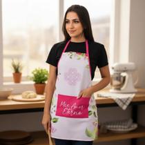 Avental Especial Dia Das Mães Estampa Digital Rosa
