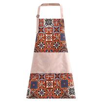 Avental, estilo étnico, alça de pescoço ajustável, tela de poliéster Avental, estilo étnico, alça de pescoço ajustável, tela de poliéster