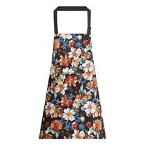 Avental floral vintage impermeável de poliéster resistente a óleo