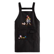 Avental fofo, desenho animado, repelente de água para mulheres, poliéster