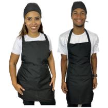 Avental Frente Única Uniforme Ideal Para Cozinha Atendente Lanchonete Garçonete Garçom - Eb Confecção