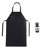 Avental Impermeável Pvc Preto Açougue Cozinha 120x070