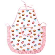 Avental infantil e conjunto de chapéu de chef, fantasia de chef infantil para meninos meninas cozimento jardinagem Avental infantil e conjunto de chapéu de chef, fantasia de chef infantil para meninos meninas cozimento jardinagem