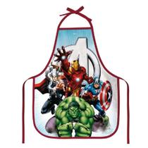 Avental Infantil Escolar Com Estampa Personagem Marvel Vingadores - Dac