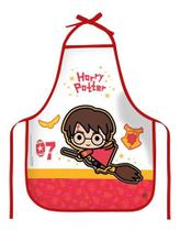 Avental Infantil Escolar Harry Potter Gryffindor Pomo Ouro