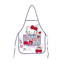 Avental Infantil Escolar Impermeável Estampa Hello Kitty Branco Leonora - 79647 Avental Infantil Escolar Impermeável Estampa Hello Kitty Branco Leonora - 79647
