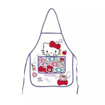 Avental Infantil Escolar Impermeável Estampa Hello Kitty Branco Leonora 79647 Avental Infantil Escolar Impermeável Estampa Hello Kitty Branco Leonora 79647