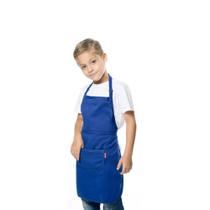 Avental Infantil Juvenil Azul Cozinha Artesanato Pintura