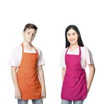 Avental Infantil Juvenil Rosa e Laranja Cozinha Pintura 2un
