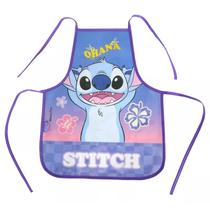 Avental infantil Stitch Disney - violeta