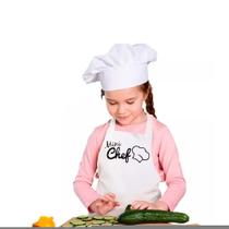 Avental Infantil Vida Pratika Mini Chef Branco