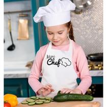 Avental Infantil Vida Pratika Mini Chef Branco