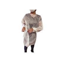 Avental Manga Longa Punho Lastex 1,10x1,40cm 20g Branco 10un Avental Manga Longa Punho Lastex 1,10x1,40cm 20g Branco 10un