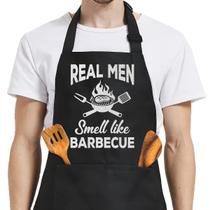 Avental masculino SANDJEST Funny BBQ Grilling Kitchen Pockets Avental masculino SANDJEST Funny BBQ Grilling Kitchen Pockets