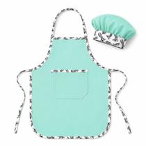 Avental Mini Chef Infantil Escolar Com Touca Oxford Avental Mini Chef Infantil Escolar Com Touca Oxford